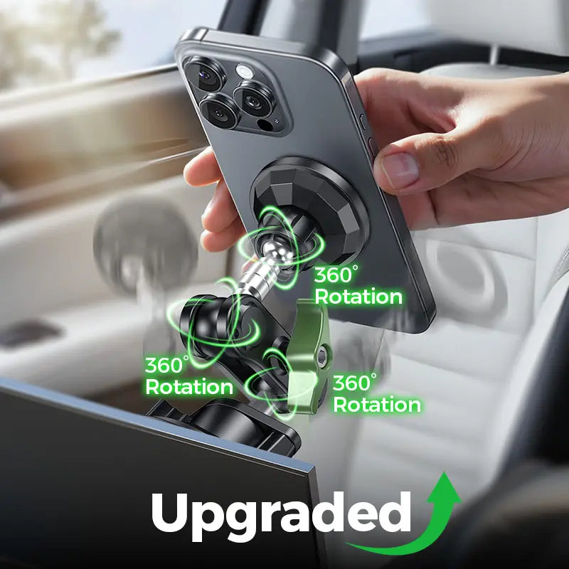 High Performance Ultra Durable Car Phone Holder with Vacuum Secure Washable Suction Cup