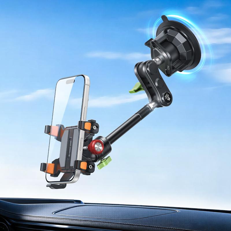 High Performance Ultra Durable Car Phone Holder with Vacuum Secure Washable Suction Cup