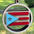 Puerto Rico Car Charm with Scented Air Freshener - Rearview Mirror Accessory for Vehicles
