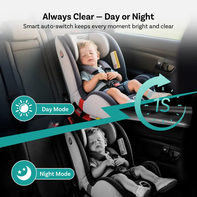 Baby Car Camera & Wireless Smartphone Integration Adapter, 1080P HD Rear Seat Monitor for In-Car Screen