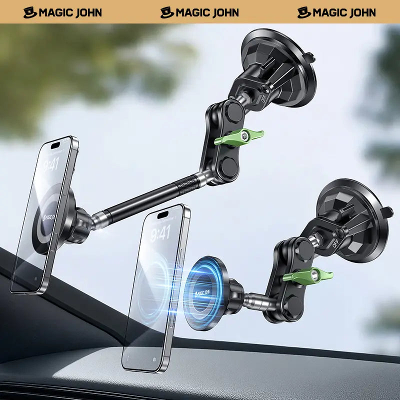 High Performance Ultra Durable Car Phone Holder with Vacuum Secure Washable Suction Cup