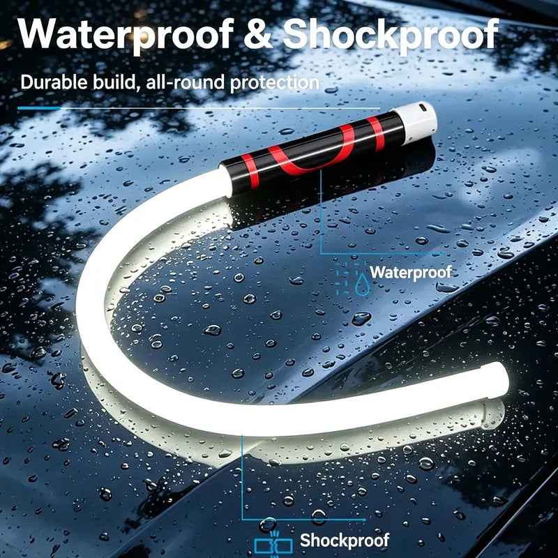 27" Bendable LED Flashlight Stick - Rechargeable Flexible Work Light for Car Repair & DIY