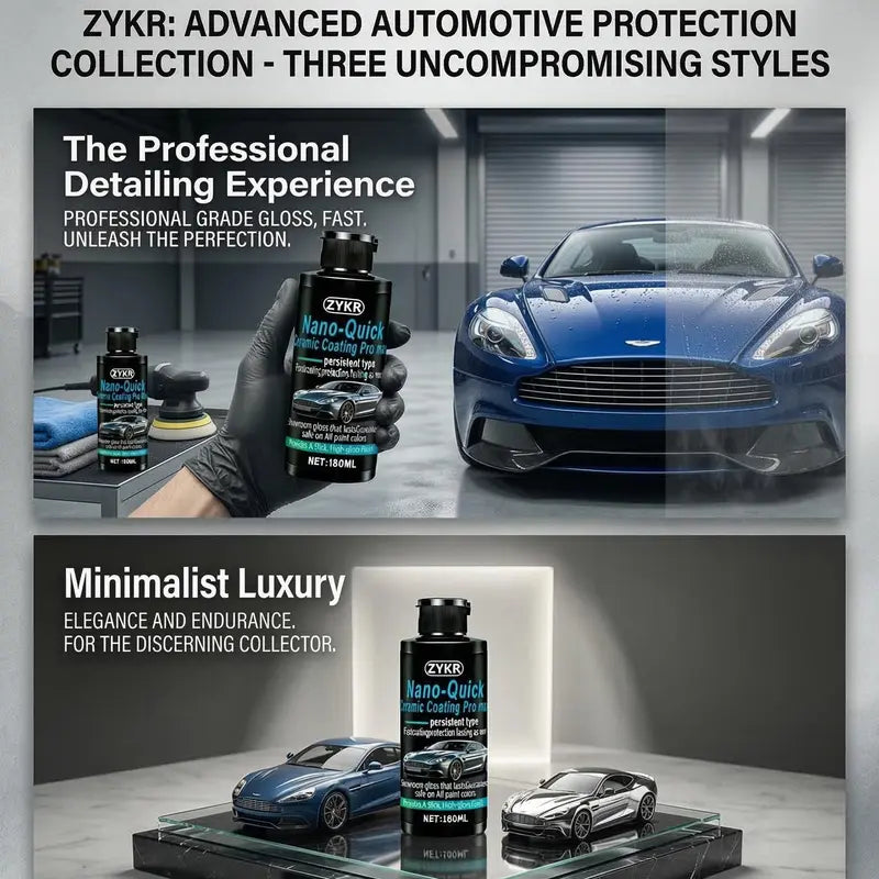 Nano Ceramic Coating Professional Edition MAX - Advanced Car Protection, 180ml