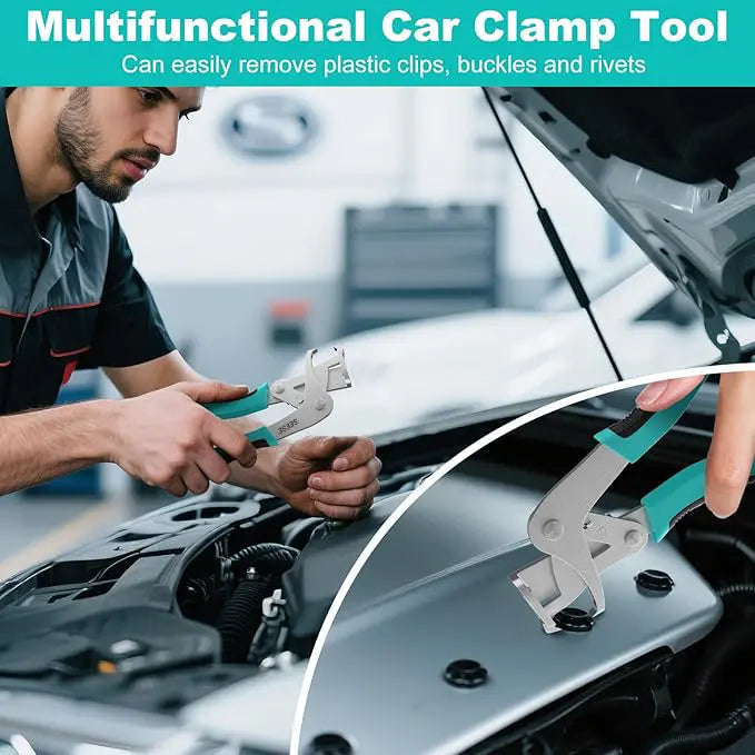 Auto Fastener Clip Removal Pliers - Heavy-Duty Metal Quick-Release Tool for Efficient Car Maintenance
