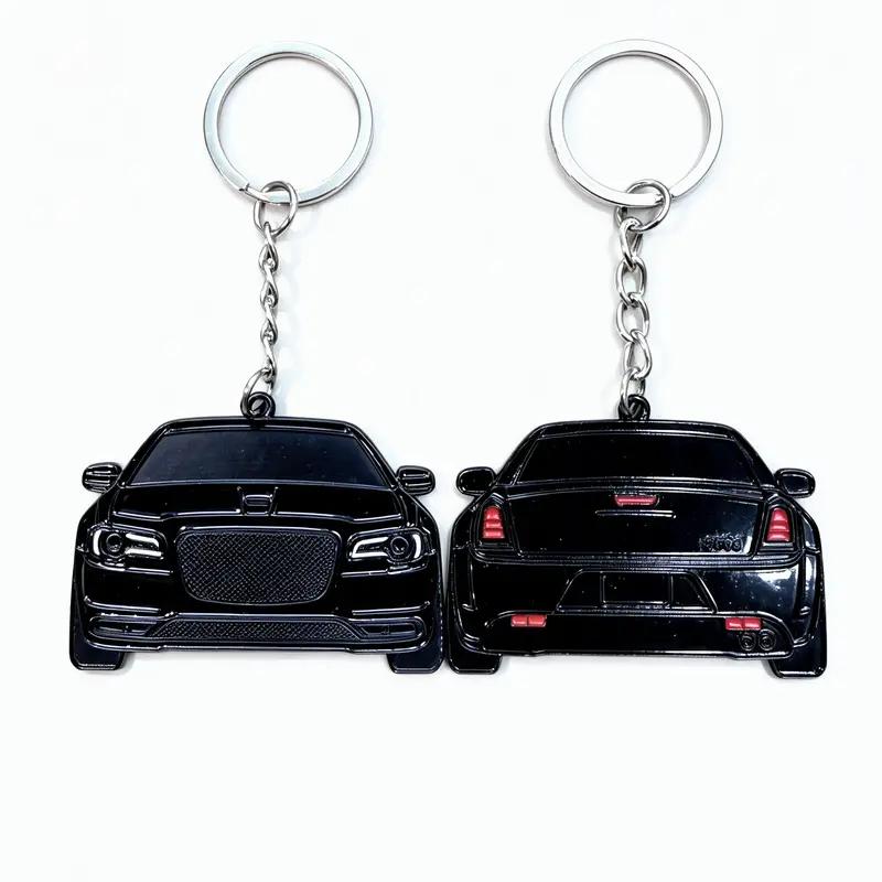 2-Sided Muscle Car Keychain - Automotive Exterior Decoration Accessory for Enthusiasts