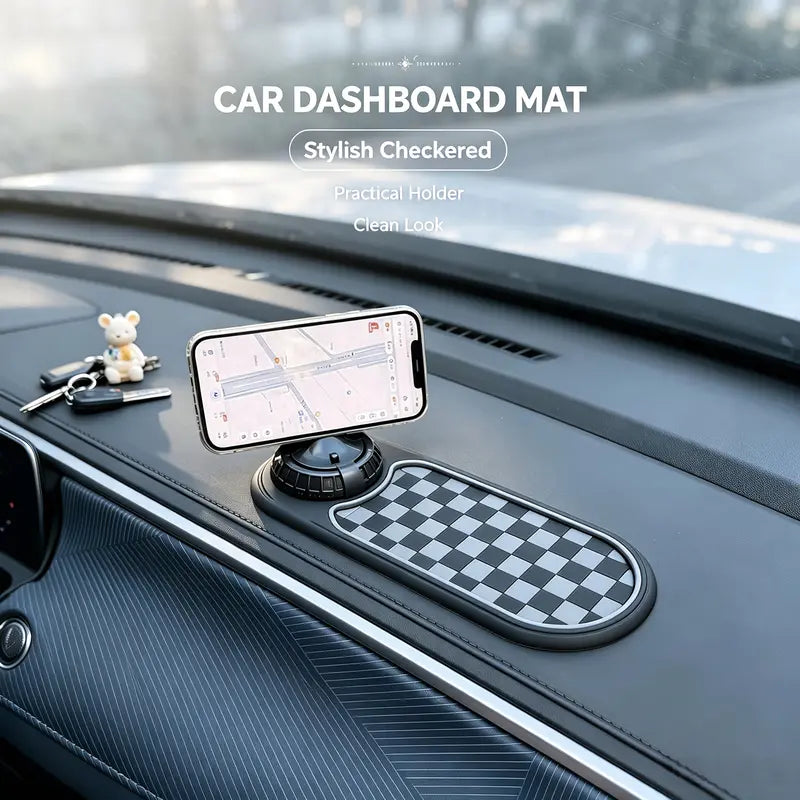 3-in-1 Car Dashboard Mat - Non-Slip Multi-Functional Phone Holder and Organizer