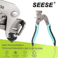 Auto Fastener Clip Removal Pliers - Heavy-Duty Metal Quick-Release Tool for Efficient Car Maintenance