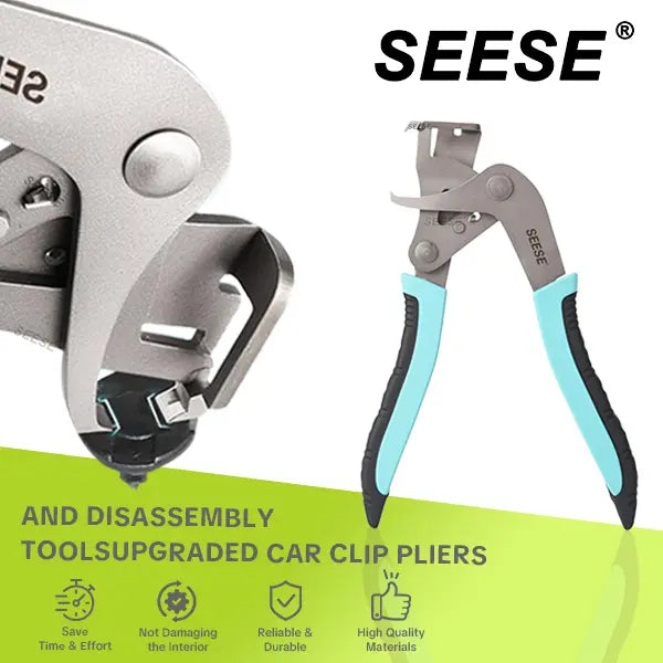Auto Fastener Clip Removal Pliers - Heavy-Duty Metal Quick-Release Tool for Efficient Car Maintenance