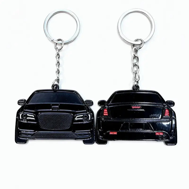 2-Sided Muscle Car Keychain - Automotive Exterior Decoration Accessory for Enthusiasts