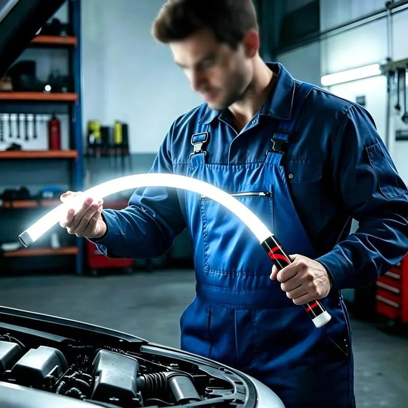 27" Bendable LED Flashlight Stick - Rechargeable Flexible Work Light for Car Repair & DIY