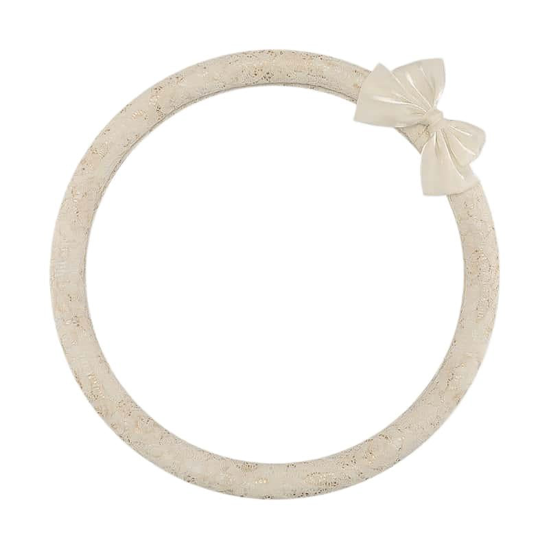 Lace Steering Wheel Cover 15 Inch Elegant Black with Large Bow-knot Design