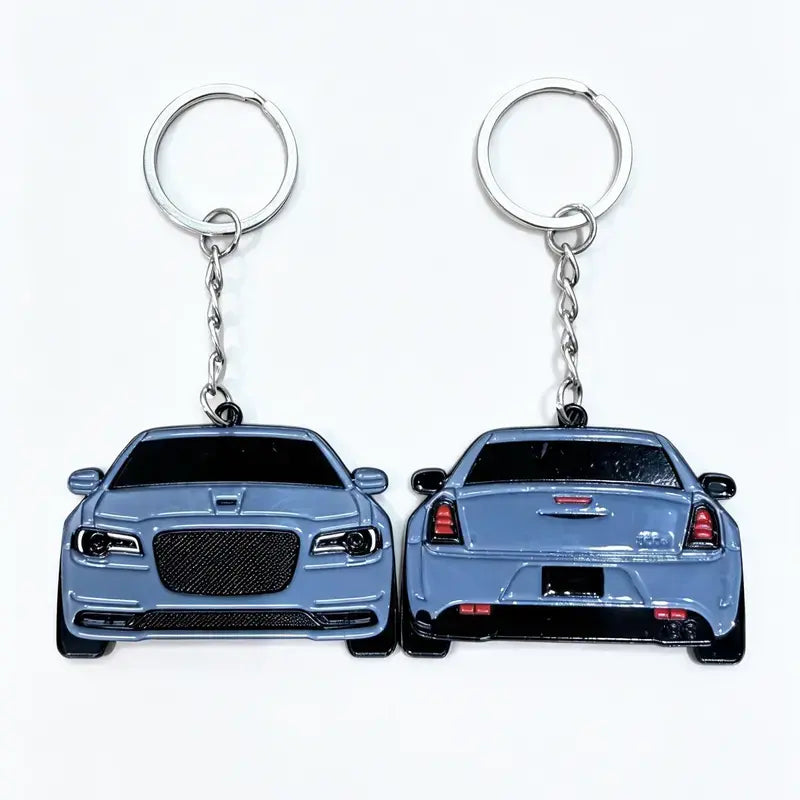 2-Sided Muscle Car Keychain - Automotive Exterior Decoration Accessory for Enthusiasts