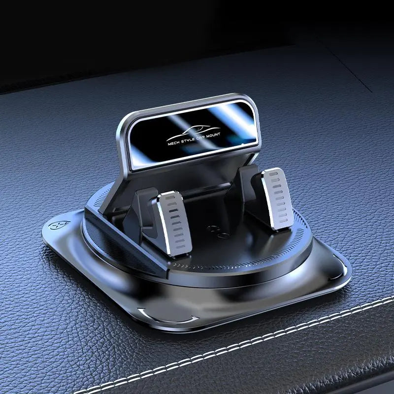 360° Rotation Car Phone Mount - Dashboard Phone Holder for All Smartphones, Black