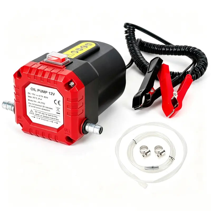 12V 80W Oil Extractor Pump - Fluid Transfer Suction Kit for Truck, RV, Boat