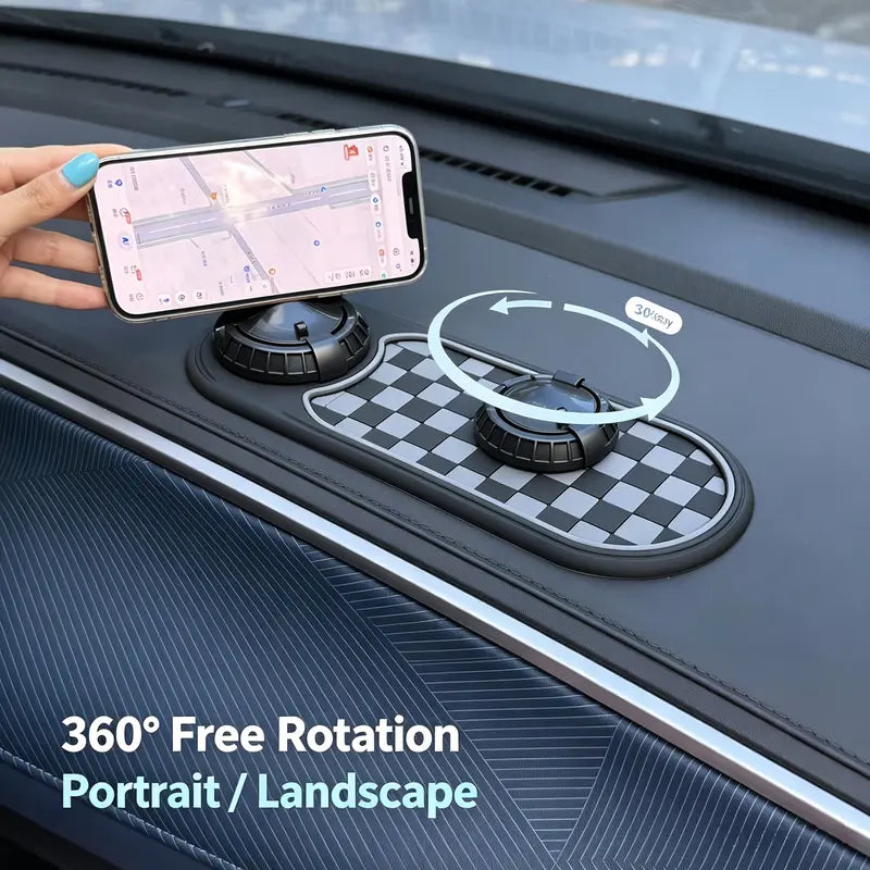 3-in-1 Car Dashboard Mat - Non-Slip Multi-Functional Phone Holder and Organizer
