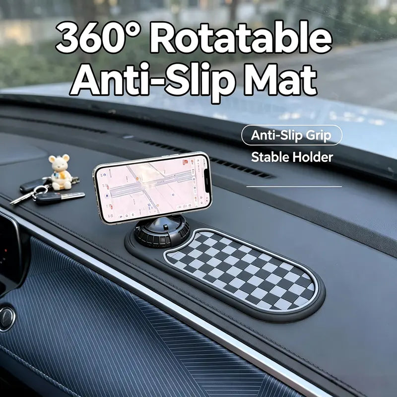 3-in-1 Car Dashboard Mat - Non-Slip Multi-Functional Phone Holder and Organizer