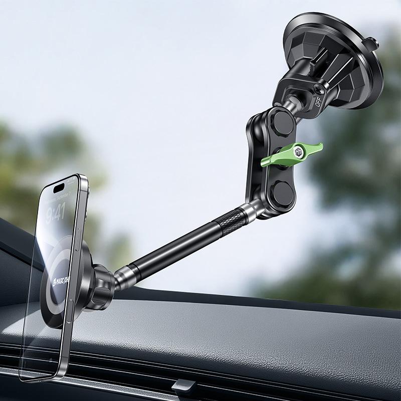 High Performance Ultra Durable Car Phone Holder with Vacuum Secure Washable Suction Cup