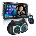 Baby Car Camera & Wireless Smartphone Integration Adapter, 1080P HD Rear Seat Monitor for In-Car Screen